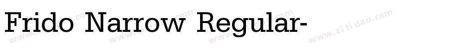Frido Narrow Regular字体转换